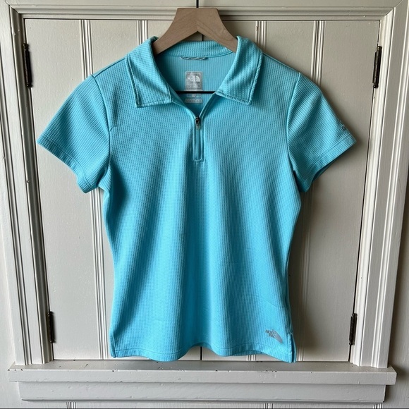 The North Face Quarter Zip Short Sleeve Polo - Picture 1 of 6